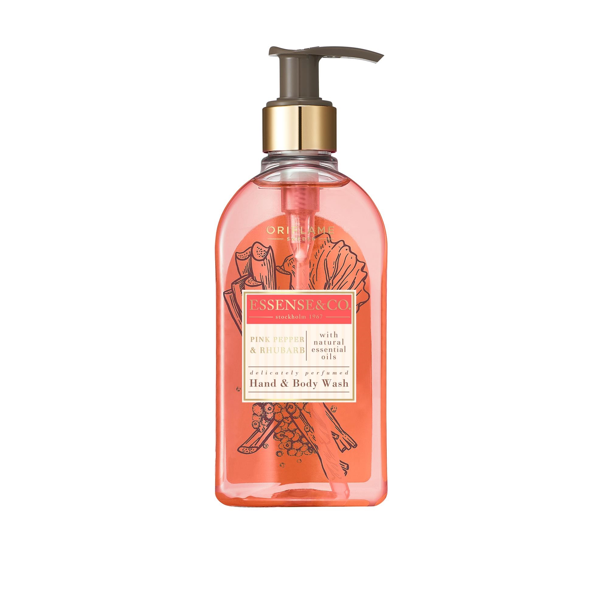 Жидкое мыло для рук и тела с розовым перцем и ревенем Essense & Co.